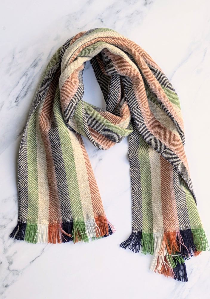 MABEL STRIPE LAMBSWOOL SCARF