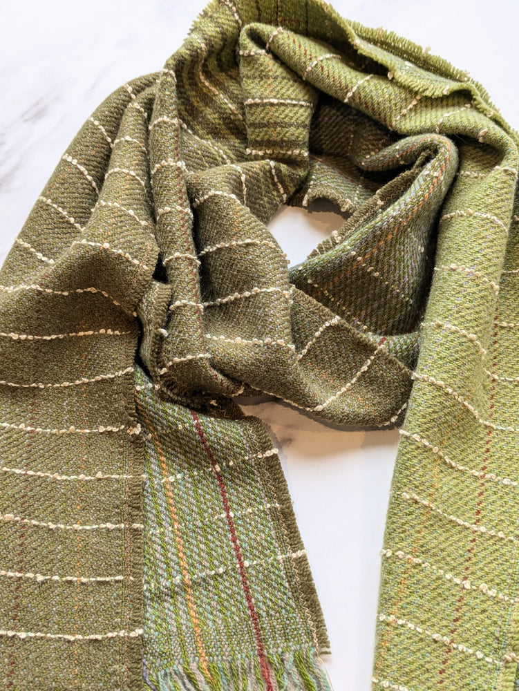 CUT SELVEDGE LAMBSWOOL & SILK BOUCLÉ SCARF