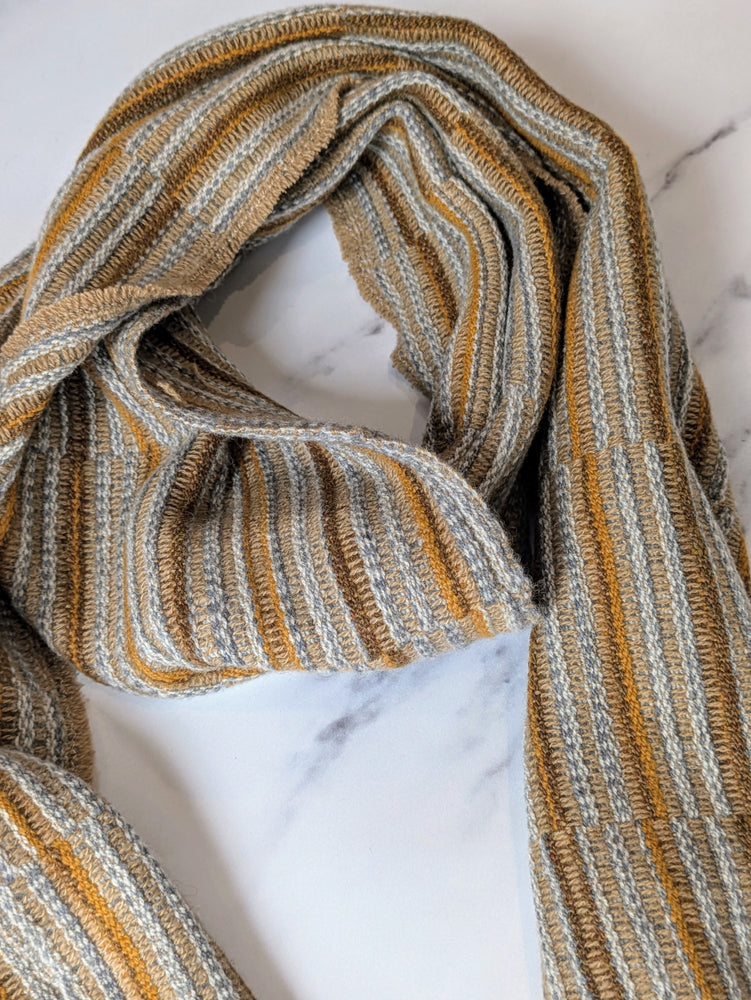 CUT SELVEDGE MERINO LAMBSWOOL & CASHMERE SCARF