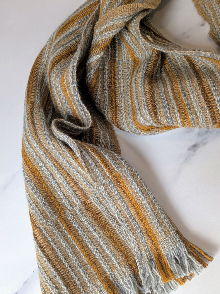 CUT SELVEDGE MERINO LAMBSWOOL & CASHMERE SCARF